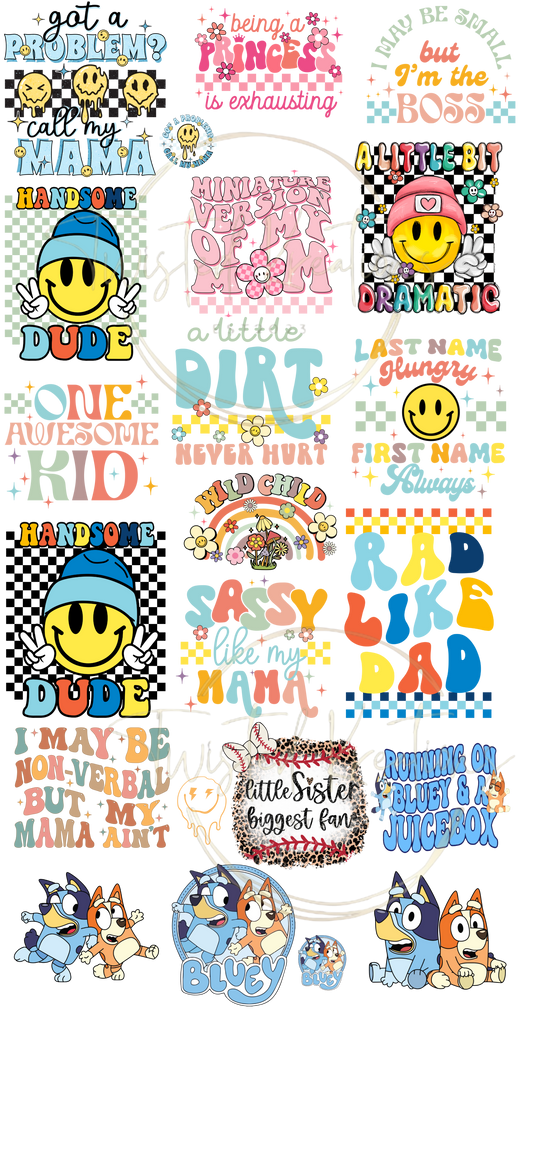 Kids 22x42" Gang sheet